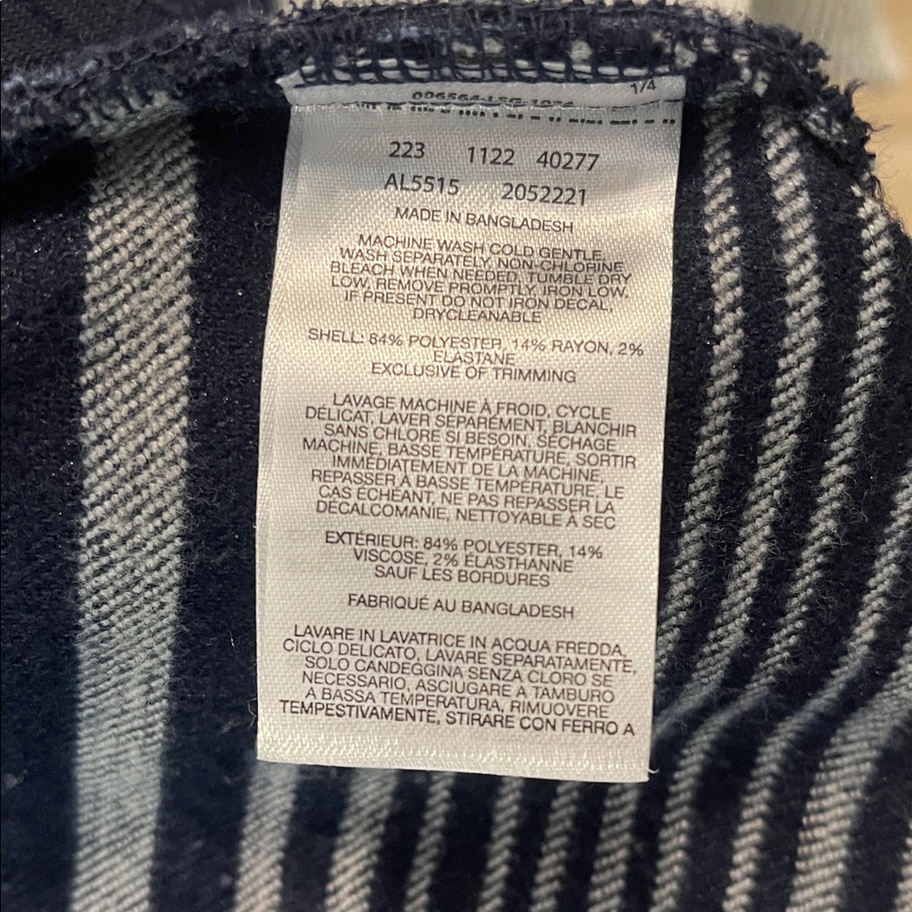 Columbia Striped Navy & Gray Button-Up Shirt Jacket XXL - Picture 13 of 16